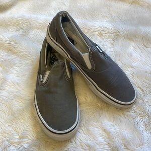 Men’s JUST LIKE NEW gray Slip on Vans!